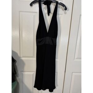 Jones New York Women's Halter With Satin Trim Dress Size 12